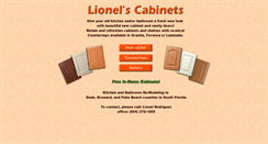 Desktop Screenshot of lionels-cabinets.com